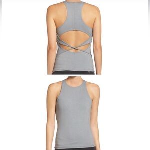 FP Movement Canyon Racerback Cutout Tank Top Gray Size Large